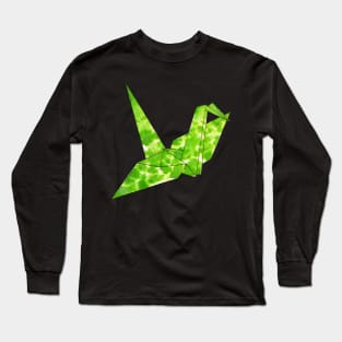 Watercolor Paper Crane Long Sleeve T-Shirt